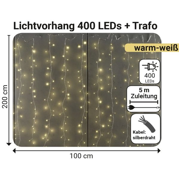 Ljusdraperi 400 LEDs